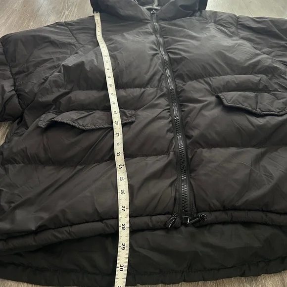 Zara Oversized Black Puffer Jacket - Picture 6 of 10